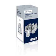 UP-10064 33mm X 2-3/4" Chrome Plastic Original Nut Covers - Thread-On (Box of 10)