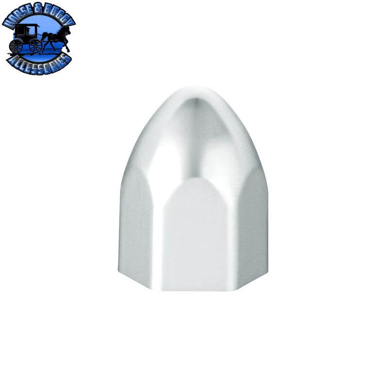 UP-10065P50 9/16" x 15/16" Chrome Plastic Bullet Nut Covers - Push-On (50-Pack) NUT COVER Light Gray