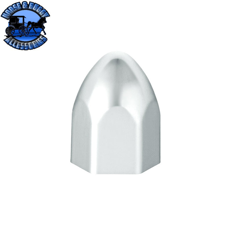 UP-10065P 9/16" x 15/16" Chrome Plastic Bullet Nut Covers - Push-On (10-Pack) NUT COVER Light Gray