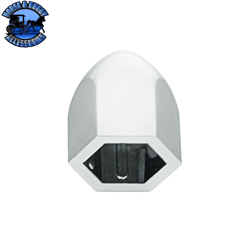 UP-10066P50 1/2" X 15/16" Chrome Plastic Bullet Nut Cover - Push-On (50-Pack) NUT COVER Light Gray