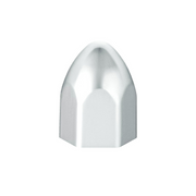 UP-10067 7/16" X 3/4" Chrome Plastic Bullet Nut Cover - Push-On