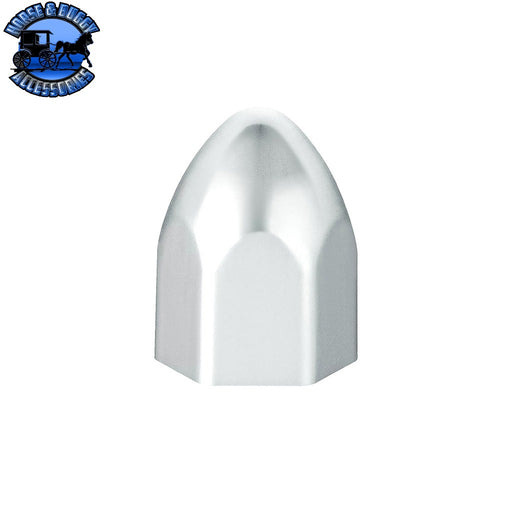 7/16" X 3/4" Chrome Plastic Bullet Nut Cover - Push-On Light Gray