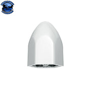 7/16" X 3/4" Chrome Plastic Bullet Nut Cover - Push-On Light Gray