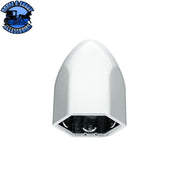 7/16" X 3/4" Chrome Plastic Bullet Nut Cover - Push-On Light Gray