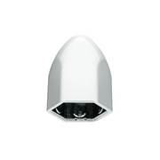 UP-10067 7/16" X 3/4" Chrome Plastic Bullet Nut Cover - Push-On