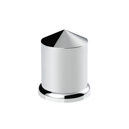 UP-10068P 3/4" x 1-1/2" Chrome Plastic Pointed Nut Covers - Push-On (10-Pack)