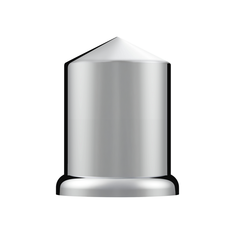 UP-10068 3/4" X 1-1/2" Chrome Plastic Pointed Nut Cover - Push-On