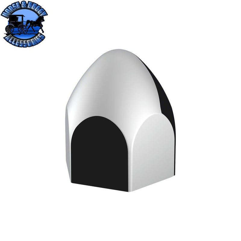 UP-10069P50 3/4" X 1 3/8" Chrome Plastic Bullet Nut Cover - Push-On (50-Pack) NUT COVER Black