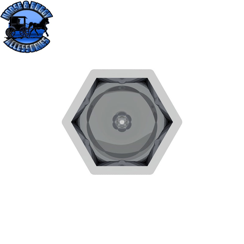 UP-10069P50 3/4" X 1 3/8" Chrome Plastic Bullet Nut Cover - Push-On (50-Pack) NUT COVER Slate Gray