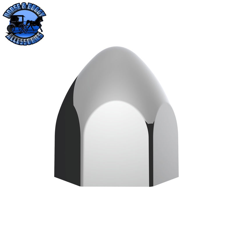 UP-10069P 3/4" X 1 3/8" Chrome Plastic Bullet Nut Cover - Push-On (10-Pack) NUT COVER Gray