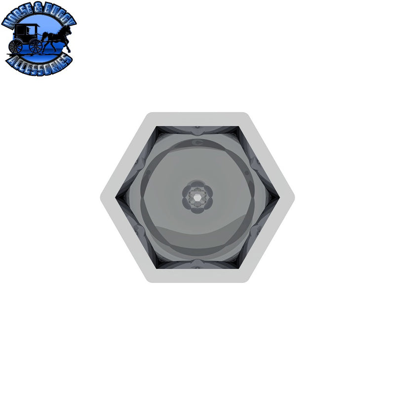 UP-10069P 3/4" X 1 3/8" Chrome Plastic Bullet Nut Cover - Push-On (10-Pack) NUT COVER Slate Gray