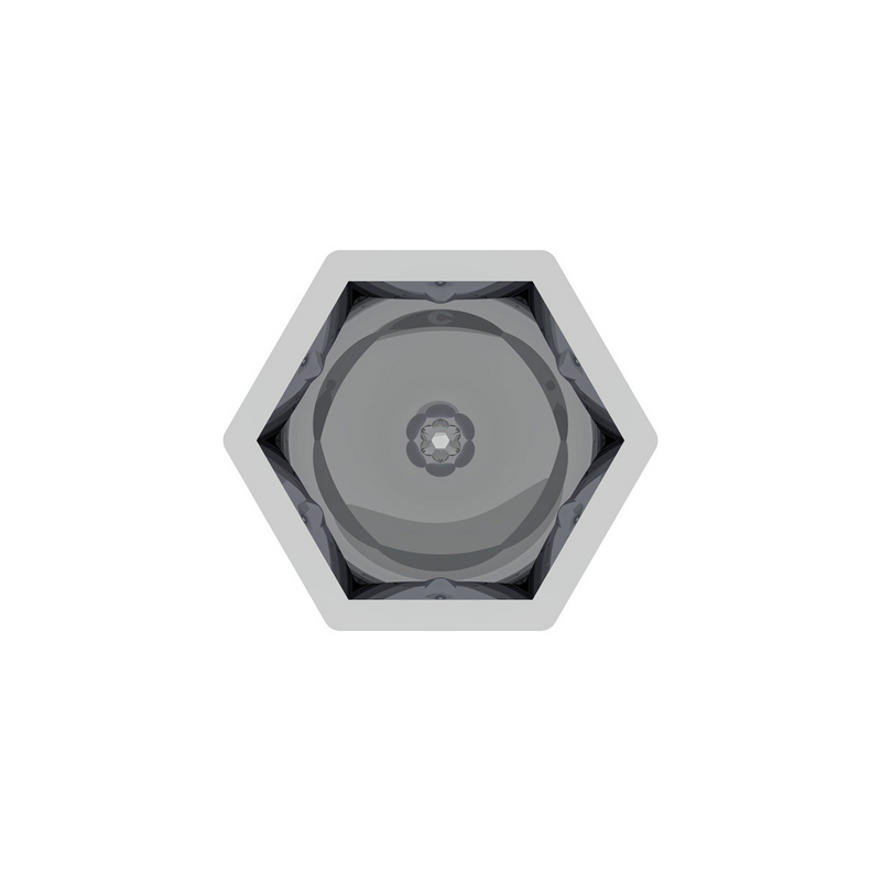 UP-10076P 15/16 x 1 5/8 Chrome Plastic Bullet Nut Covers - Push-On (10-Pack)