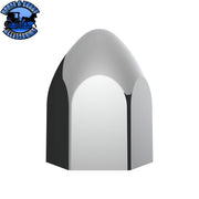 UP-10076P 15/16" x 1 5/8" Chrome Plastic Bullet Nut Covers - Push-On (10-Pack) Gray
