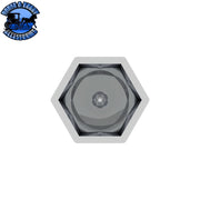 UP-10076P 15/16" x 1 5/8" Chrome Plastic Bullet Nut Covers - Push-On (10-Pack) Slate Gray