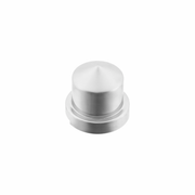 UP-10078P 1/2 x 13/16 Chrome Plastic Pointed Nut Covers - Push-On (10-Pack)