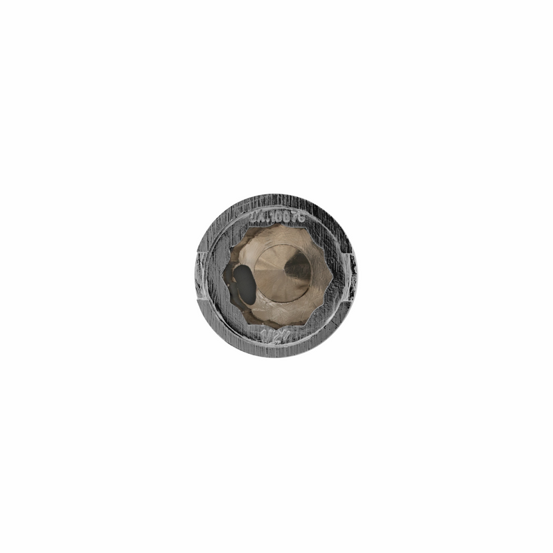UP-10078P 1/2 x 13/16 Chrome Plastic Pointed Nut Covers - Push-On (10-Pack)