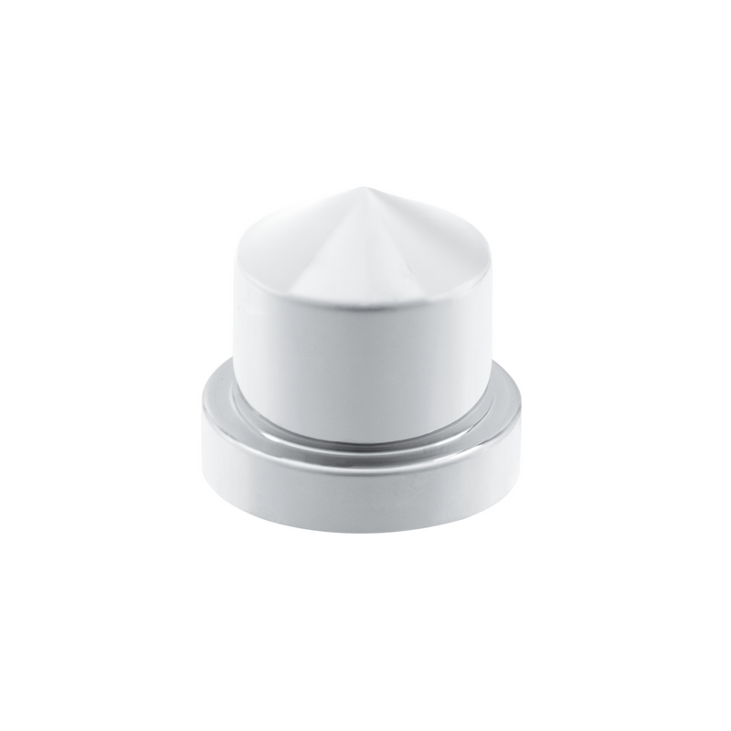 UP-10078 1/2 x 13/16 Chrome Plastic Pointed Nut Cover - Push-On