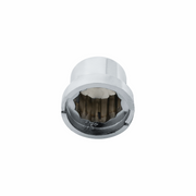 UP-10078 1/2 x 13/16 Chrome Plastic Pointed Nut Cover - Push-On