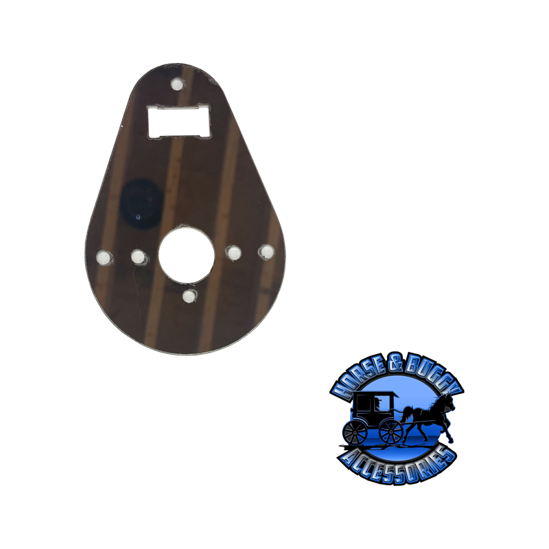 KW Tear Drop Style Interior Dome Light Plate - (1) Watermelon Light Holes, (1) OE Switch Hole Dark Slate Gray