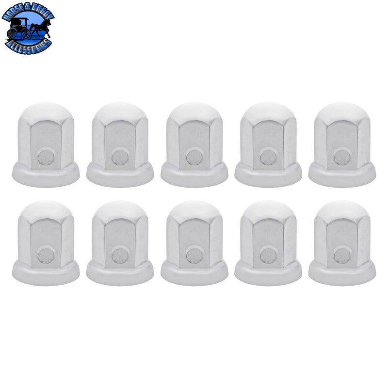 UP-10081P 33mm X 2-1/8" Stainless Standard Nut Covers With Flange (10-Pack)