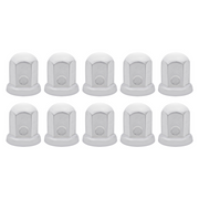 UP-10081P 33mm X 2-1/8 Stainless Standard Nut Covers With Flange (10-Pack)