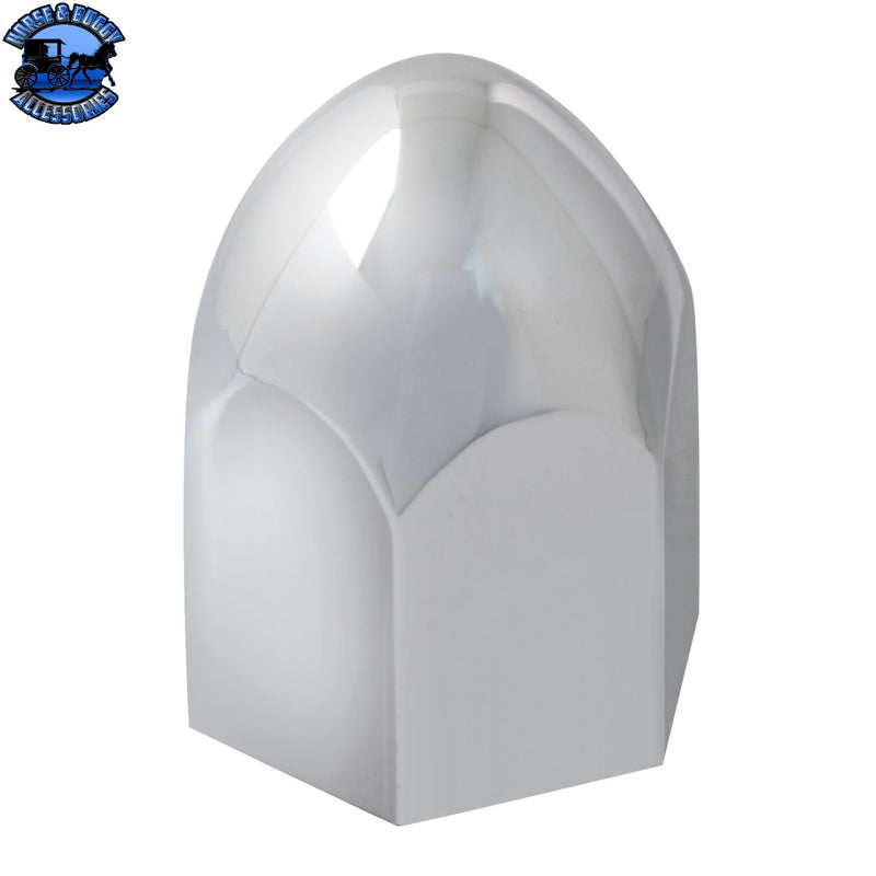 10081SP CR. PLASTIC BULLET NUT COVER 1/2"X15/16", SET OF 10