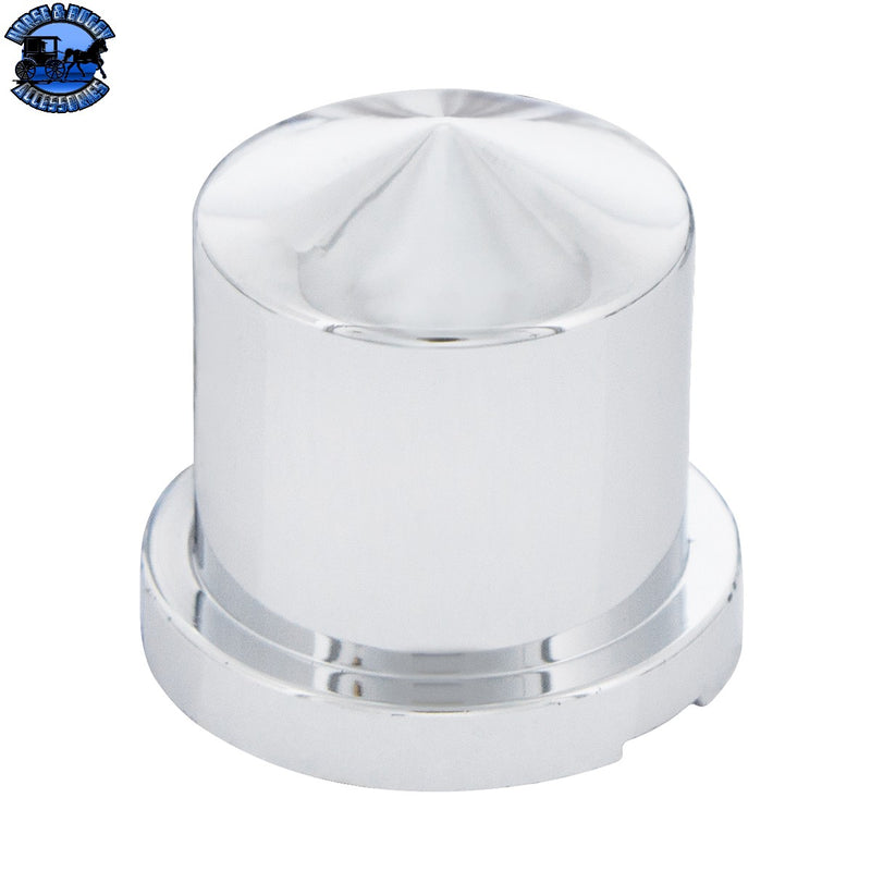 Cubiertas para tuercas puntiagudas de plástico cromado de 15/16" x 1-1/2" - A presión (paquete de 10)