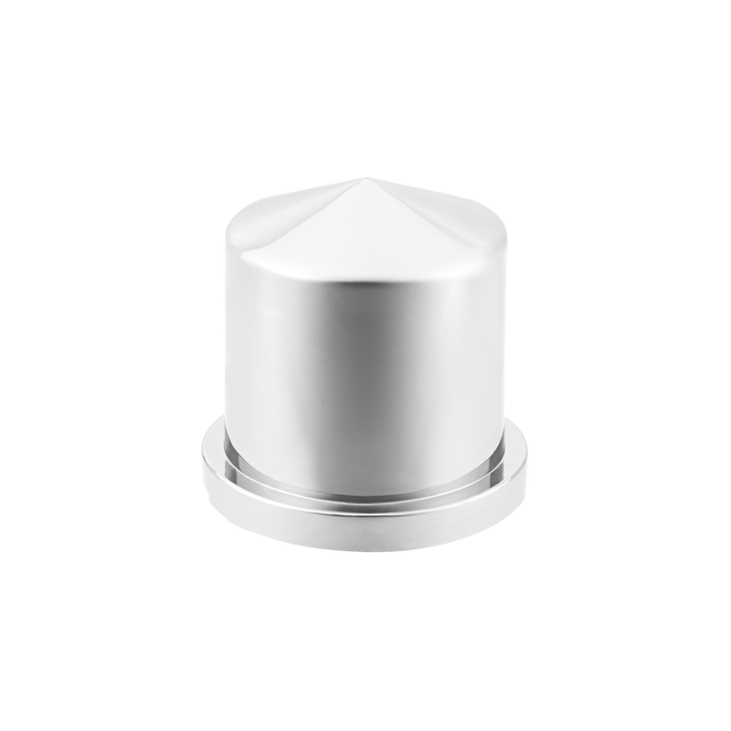 UP-10092 33mm X 1-7/8" Chrome Plastic Pointed Nut Cover - Push-On