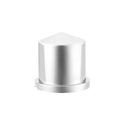 UP-10092 33mm X 1-7/8" Chrome Plastic Pointed Nut Cover - Push-On