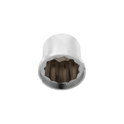 UP-10092 33mm X 1-7/8" Chrome Plastic Pointed Nut Cover - Push-On