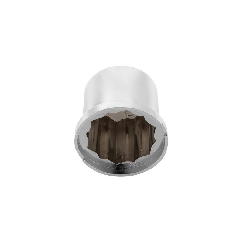 UP-10092 33mm X 1-7/8" Chrome Plastic Pointed Nut Cover - Push-On