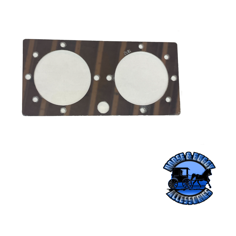 #1012 KENWORTH AERO - CENTER DOME DUAL WATERMELON LIGHT PLATE W900l/T800/T660 (each) Light Gray