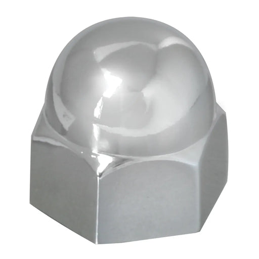 CR. ZINC DIE CAST ACORN LUG NUT  COVER 3/4" X 15/16" Dark Gray