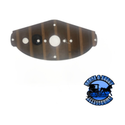 #1021 Freightliner cascadia 2008 - 2018 above door dome light plate (1) watermelon light hole - (1) toggle switch hole stainless 304 Dark Slate Gray