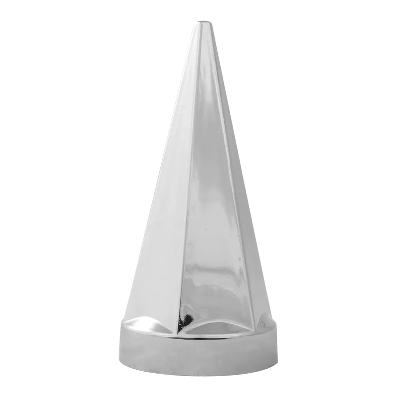 CR. PLASTIC HEX PYRAMD PUSH-ON NUT CVR 33MM X 4-3/4"H lug Gray