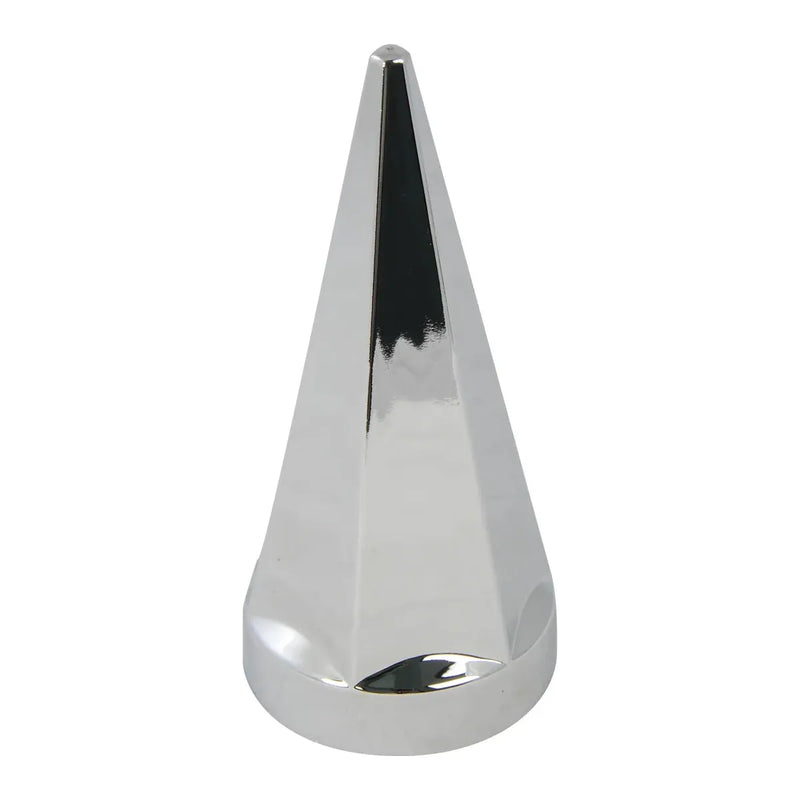 CR. PLASTIC HEX PYRAMD PUSH-ON NUT CVR 33MM X 4-3/4"H lug Gray