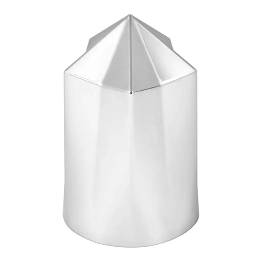 CR. PLASTIC POINTED STAR PUSH-ON  NUT COVER 33MM X 3-1/2" H lug nut Light Gray