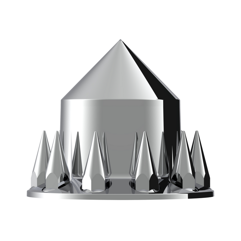 UP-10243 Spike Rear Axle Cover With 33mm Spike Thread-On Nut Covers - Chrome