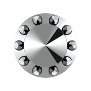 UP-10243 Spike Rear Axle Cover With 33mm Spike Thread-On Nut Covers - Chrome