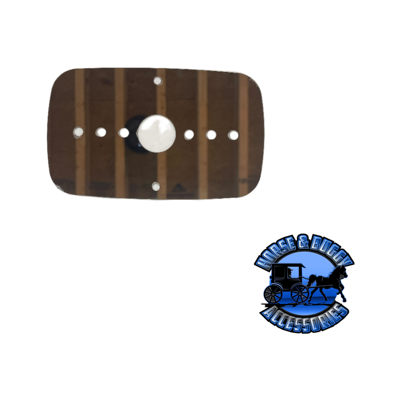 Freightliner Cascadia 2008-2017 Outside Turn Signal Light Bracket (1) watermelon light holes Stainless 304 #1025 Dark Slate Gray