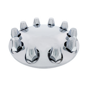 UP-10253 Moon Front Axle Cover With 33mm Thread-On Nut Cover - Chrome