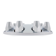 UP-10253 Moon Front Axle Cover With 33mm Thread-On Nut Cover - Chrome