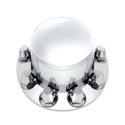 UP-10263 Dome Rear Axle Cover With 33mm Standard Thread-On Nut Covers - Chrome
