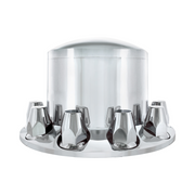 UP-10263 Dome Rear Axle Cover With 33mm Standard Thread-On Nut Covers - Chrome