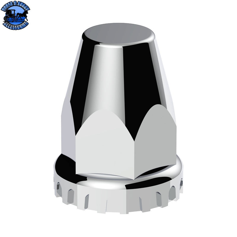 UP-10265 33mm x 2 3/4" Chrome Plastic Original Nut Covers - Push-On