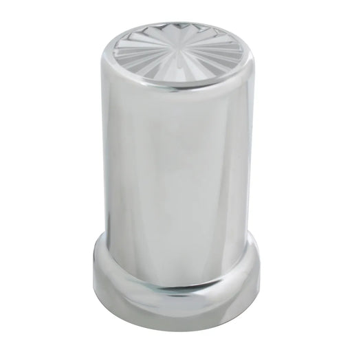 CR. PL. PIN WHEEL PUSH-ON NUT CVR W/FLANGE 1.5"X3-3/8" Gray
