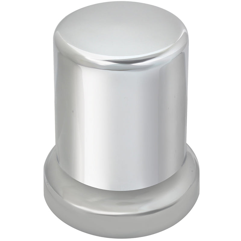 #10287 Tube Chrome Plastic Lug Nut Cover w/ Flange (1.5" nut size) 2.5" Tall