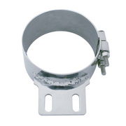 UP-10320 6" Stainless Butt Joint Exhaust Clamp - Straight Bracket