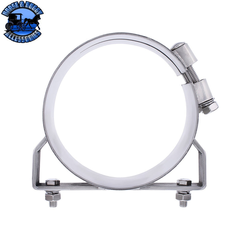 7" Stainless Wide Band Exhaust Clamp Light Gray