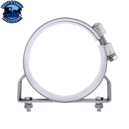 7" Stainless Wide Band Exhaust Clamp Light Gray